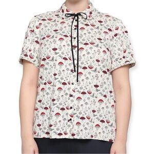 Hot Topic Mushroom Puff Sleeve Top